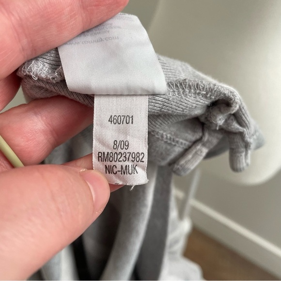 Y2K Tommy Hilfiger Stripe Polo Shirt White and Grey Preppy Size Extra Small - Picture 9 of 9